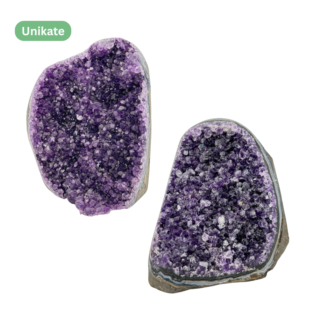 Amethyst‑Stein mit poliertem Rand - Größe XL