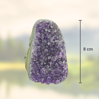 Amethyst‑Stein mit poliertem Rand - Größe XS