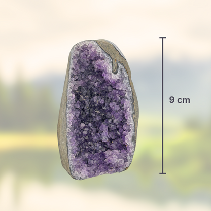 Amethyst‑Stein mit poliertem Rand - Größe XS