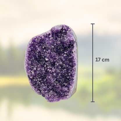 Amethyst‑Stein mit poliertem Rand - Größe XL