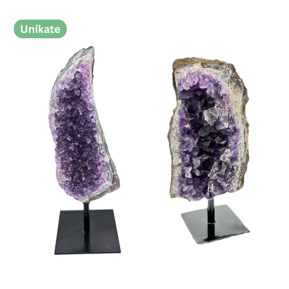 Amethyst‑Stein auf Ständer - Größe M