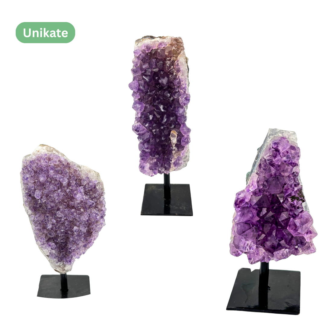 Amethyst‑Stein auf Ständer - Größe S