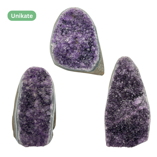 Amethyst‑Stein mit poliertem Rand - Größe L