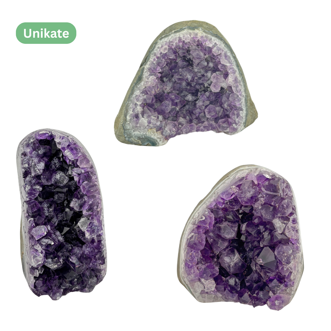 Amethyst‑Stein mit poliertem Rand - Größe XS